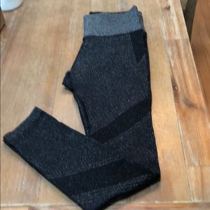 Blk sparkle Athleta leggings